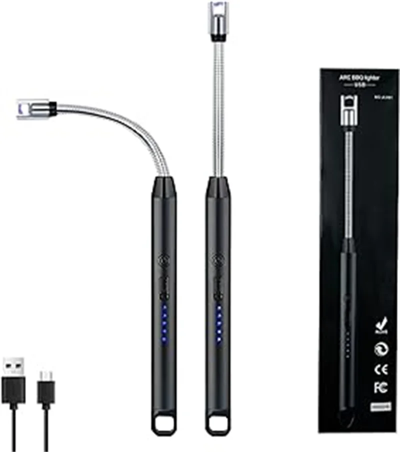 Оптовая продажа высокое качество расширенная газовая плита Usb-зарядка зажигалка с электронной зарядкой дуговой зажигалкой