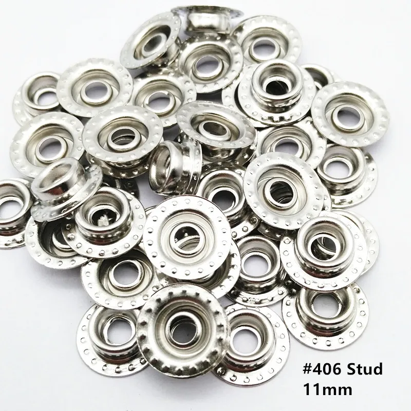 12.5mm 20L Metal ring snap button with #406 under parts in imitation nickel color, metal fastener button