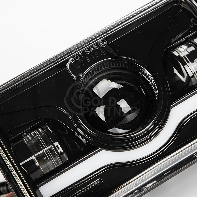 45W Sealed Beam High Low H4651 H4642 H6445 with H4 Plug DRL Angel Eye 4x6 inch LED Headlight Bulb Conversion Kit Led Headlights