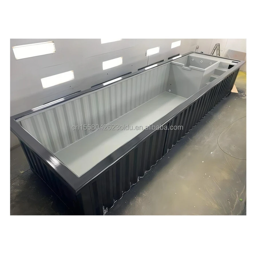 Modern Design Prefabricated Steel Container Swimming Pool for Outdoor Vacations Hotels Parties or Office Use