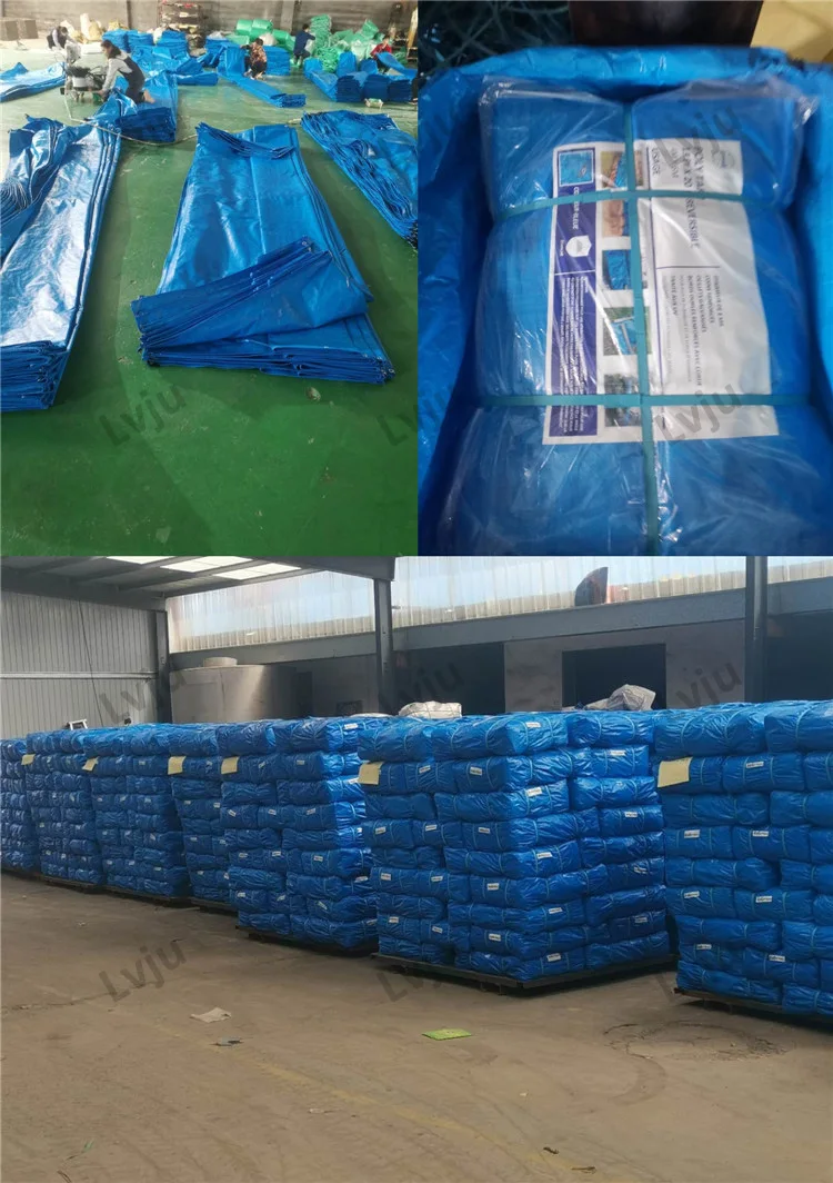 Прочный водонепроницаемый легкий пластиковый брезент Linyi Pe с покрытием
