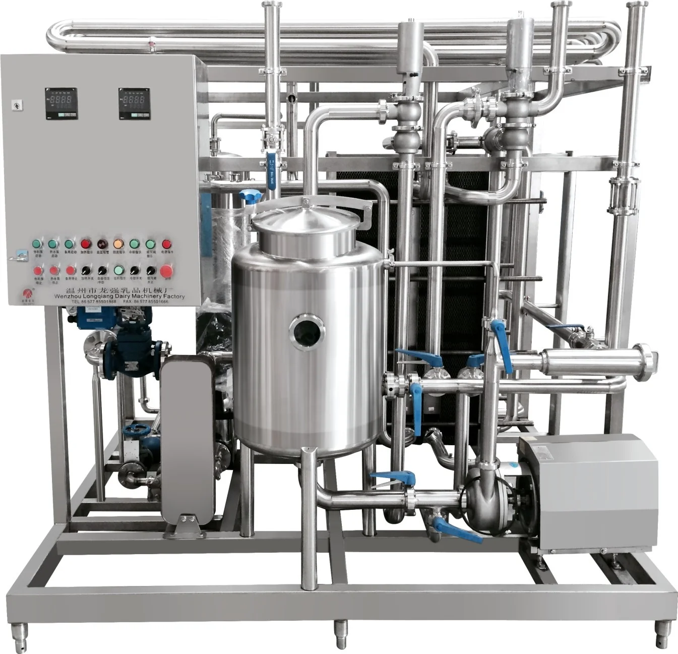 High Quality Flash Pasteurization Machine 500L Milk Pasteurizer Plate Pasteurizer 500L-20000L CE/ ISO9001 Longqiang Provided
