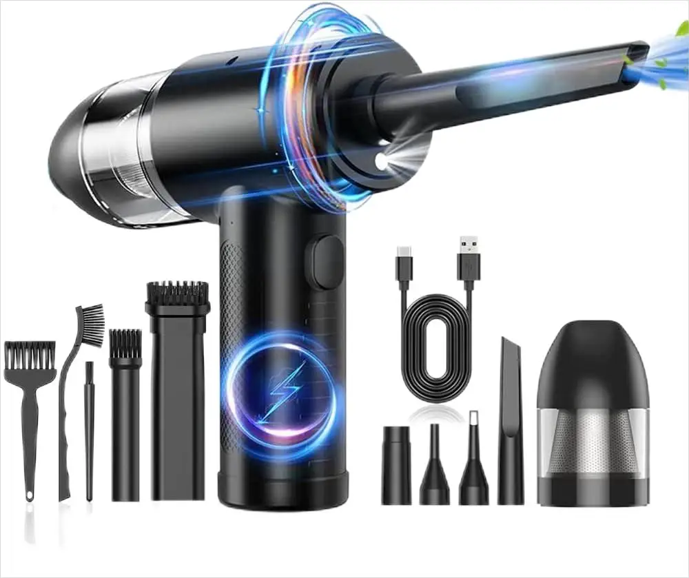 Portable Electric Wireless 7000pa Car Vacuum car Cordless Mini Vacuum Cleaner 51000rpm compressed computer air duster car drying