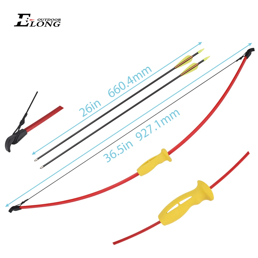 Factory directly sell bow arrow teenagers outdoor shooting practicing 36.5 inch youth recurve bow and arrow set