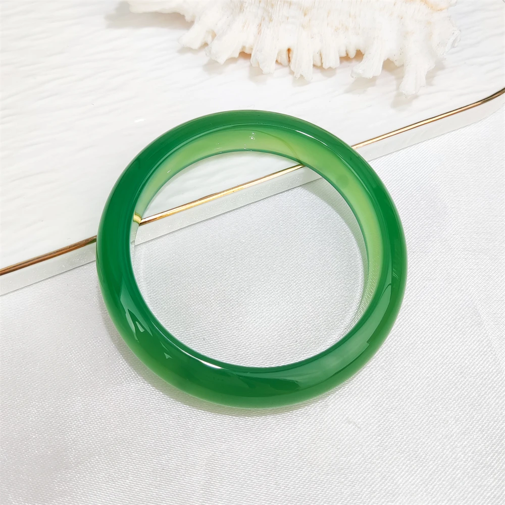 High quality jewelry wholesale dainty gemstone natural green aventurine rose quartz bangles real jade stone bangle for women