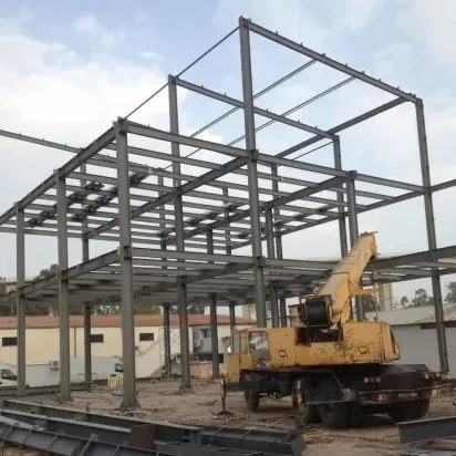 Prefab Portable Collapsible Pu Sandwich Panel Prefabricated steel structure metal warehouse