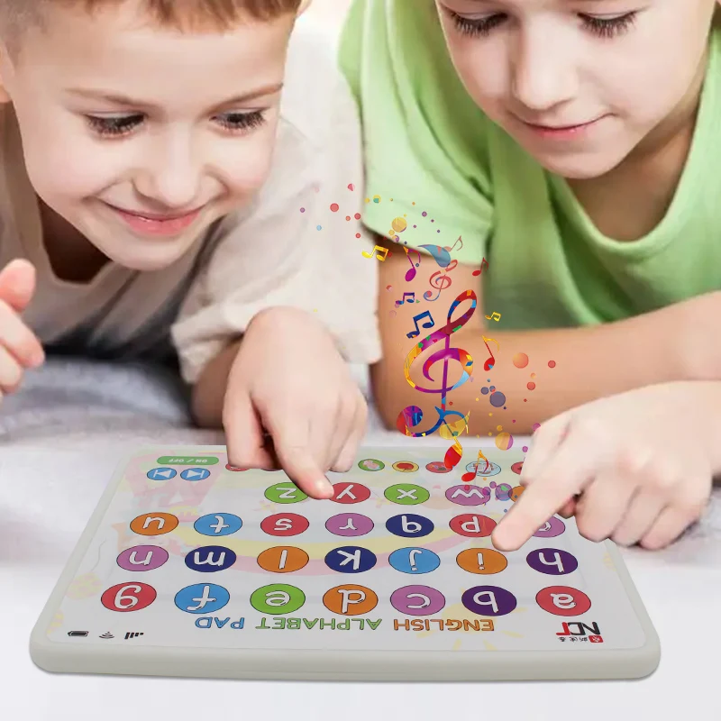 Customize Languages Children Press Letter Sound Reading Pad Learning Machine Kids Sound Book Pad