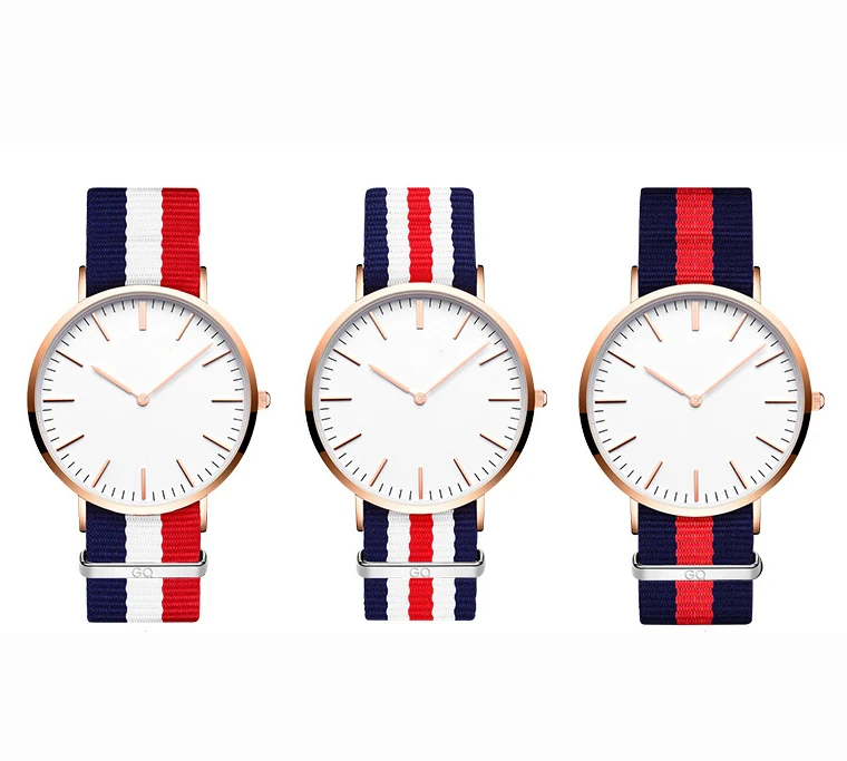 Hot Sale High-end Colorful Fashion Trend  Belt Quartz Watch Womens Female Minimalist Waterproof Watch