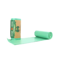 13 55 60 Gallon 100% Biodegradable Compostable Thick Contractor  Garbage Bags Roll Eco Friendly 50L Rubish Trash Bags 500 Moq