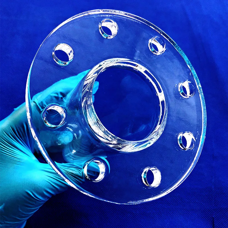 Transparent Quartz Glass Tube With Flange