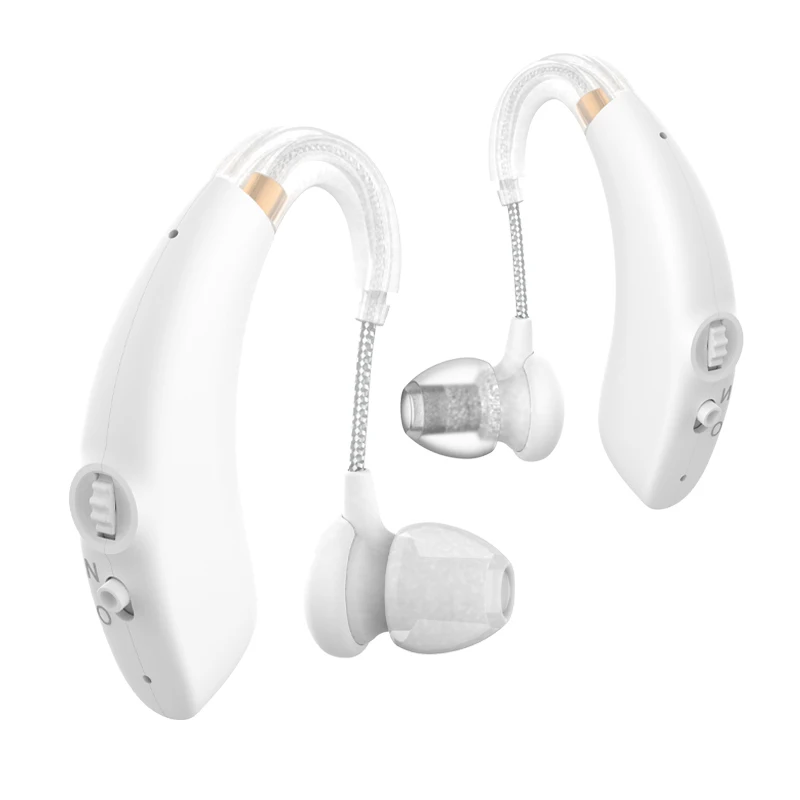OEM ODM Acceptable Wireless Medical Elderly Deaf Adjustable Volume BTE Digital Hearing Aids Rechargeable