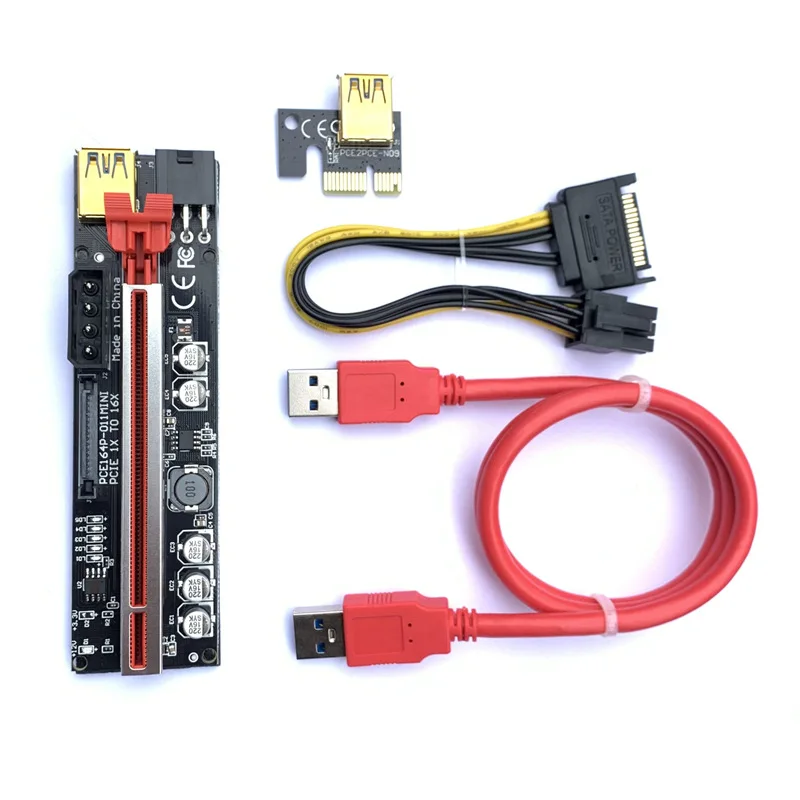 PCI-E mini видеокарта Удлинительный Кабель USB3.0 высокоскоростной графический адаптер карта 1X до 16X VER011