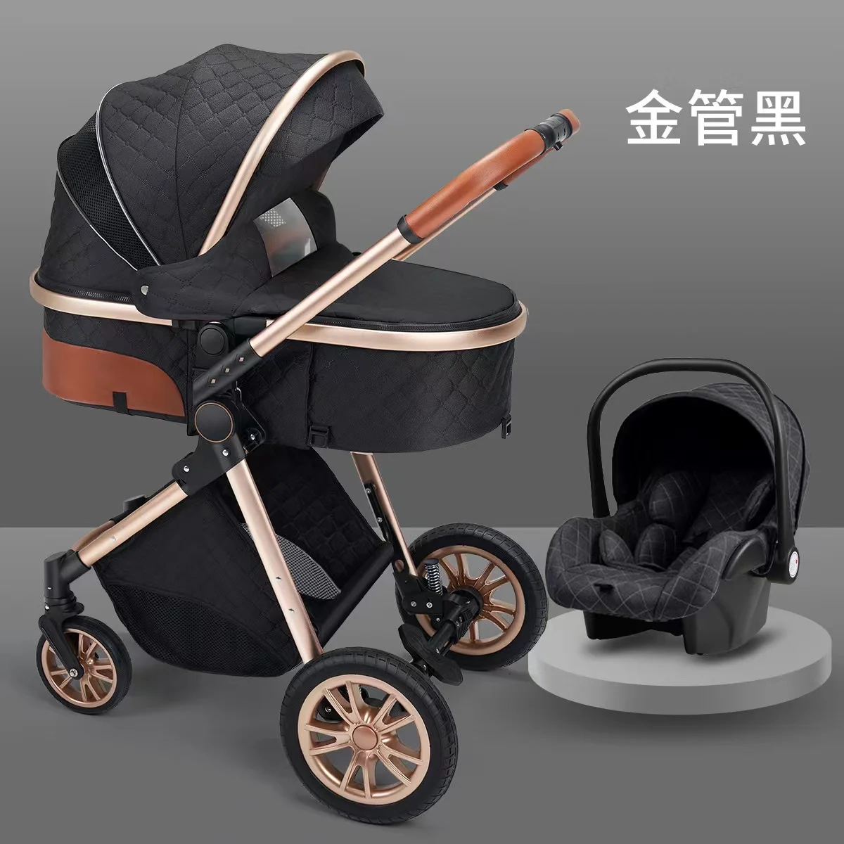 High Quality 3 in 1 baby stroller high landscape poussette Multi-Functional baby pram baby strollers for travel