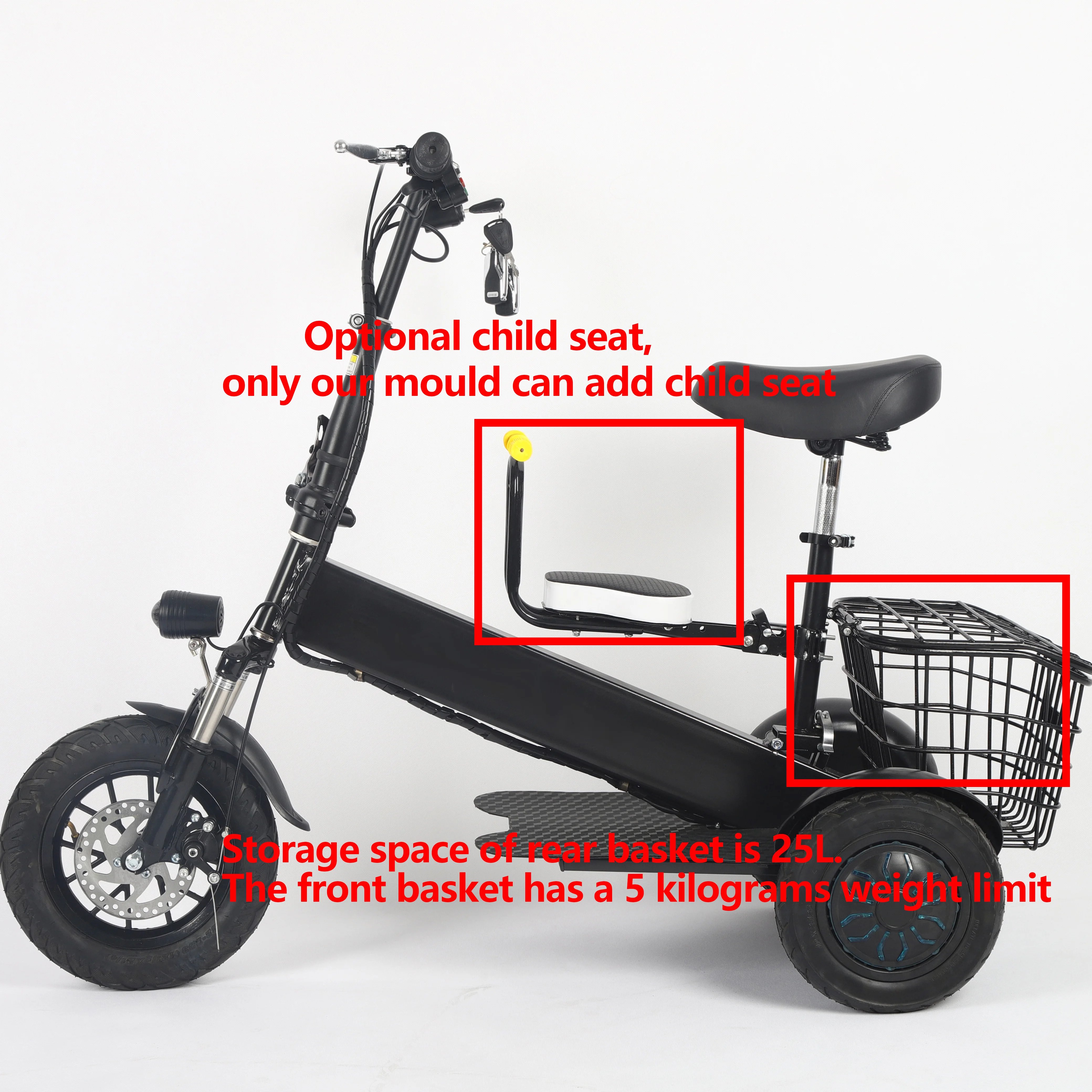 electric trike scooter e bicycle electric bike 3 Wheel Powered Portable Ultra Compact Collapsible Design mini electric bike
