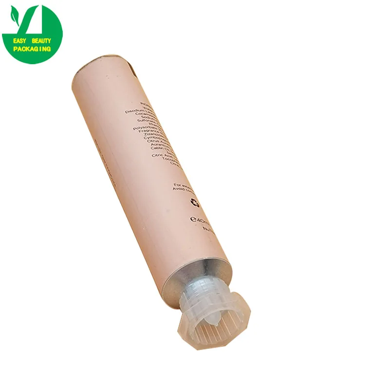 30ml 19mm diameter empty aluminum plastic laminated soft collapsible cosmetic tube with octagon cap