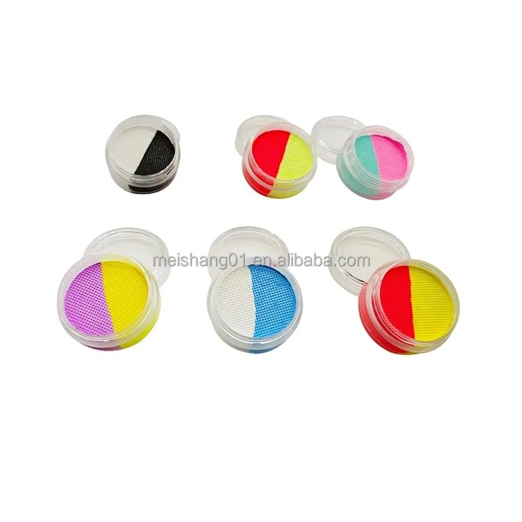 Professional UV Neon Water-Based Rainbow Face and Body Paint for Festivals and Parties