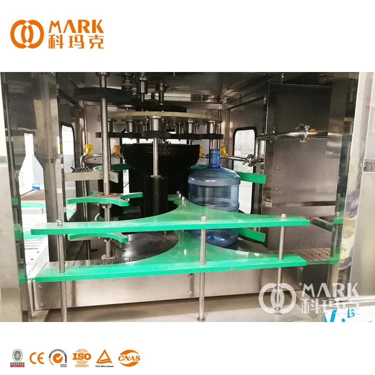 5 Gallon / 19L Bottled Drinking Water Washing Filling Capping Packaging Machine Production Line