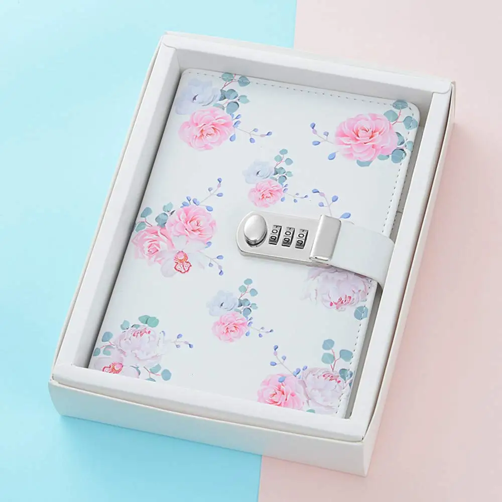 Myway 2025 Creative Password Lock Journal Diary Digital Locking Notepad Book Combination Journal Diary With Lock A5 Planner