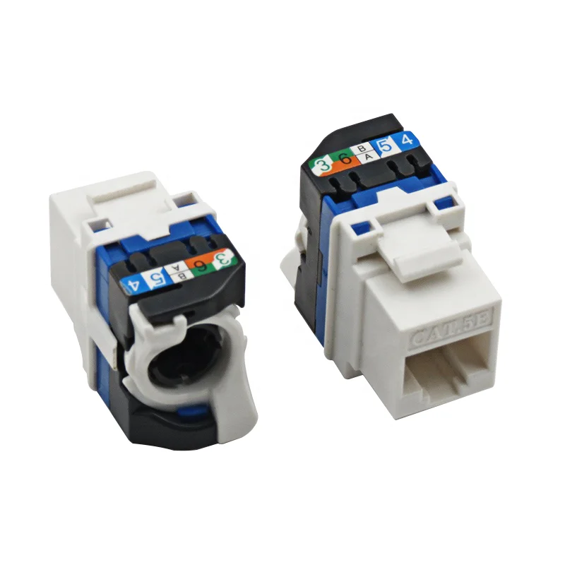 RJ45 Cat6A AMP keystone jack UTP toolless 8p8c keystone module