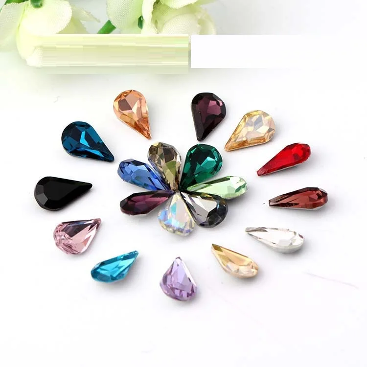 Wholesale Water Drop Multi Color Water Diamond Phone Cases And Nail Accessories Sticking Diamond Glass Water Diamond