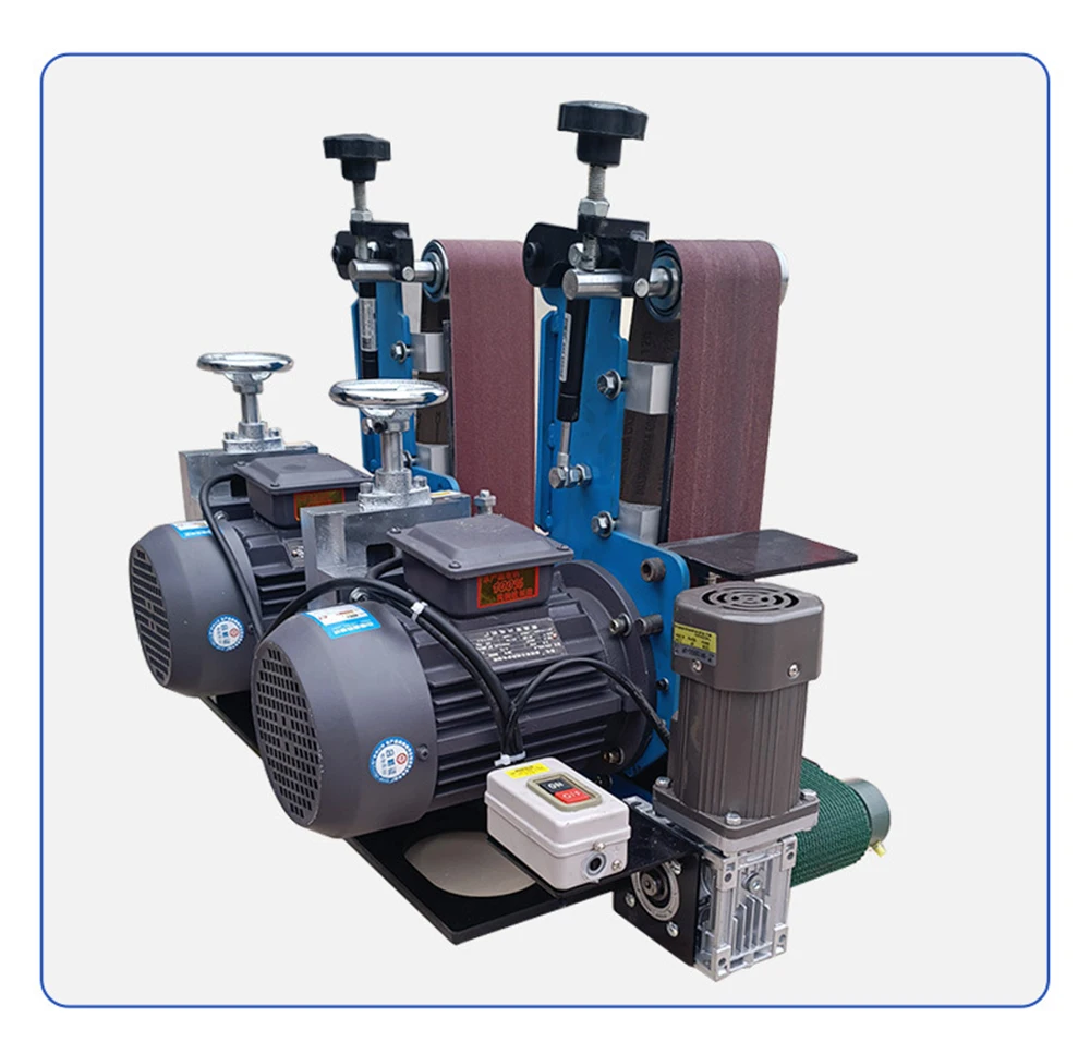 Small industrial brass sheet buckle metal plate surface polishing and buffing machine for small parts