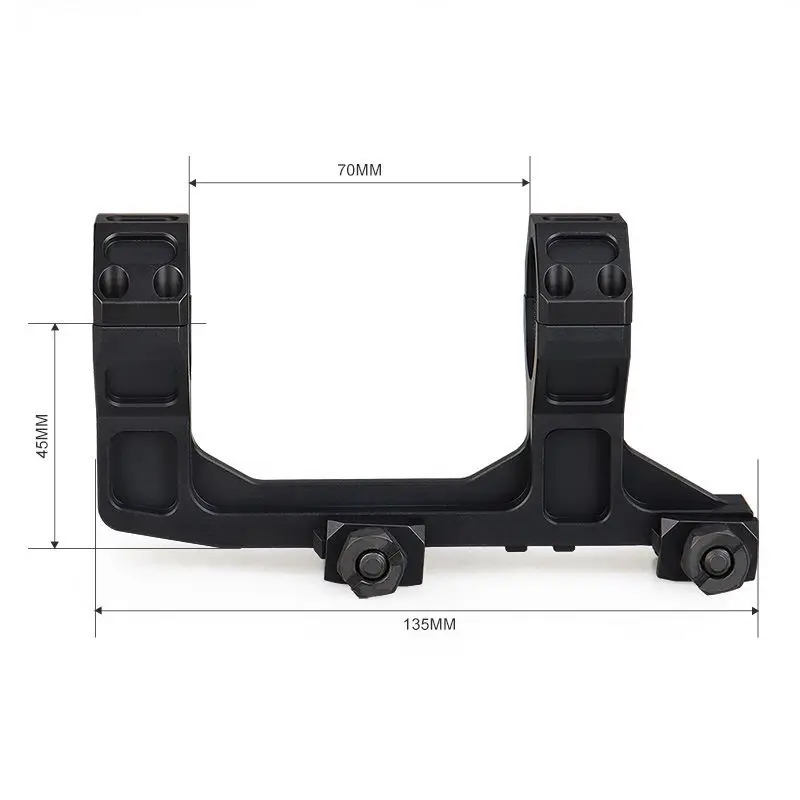 Black Aluminum 30mm Scope Mount Strong Impact 800G Ring HK24-0243