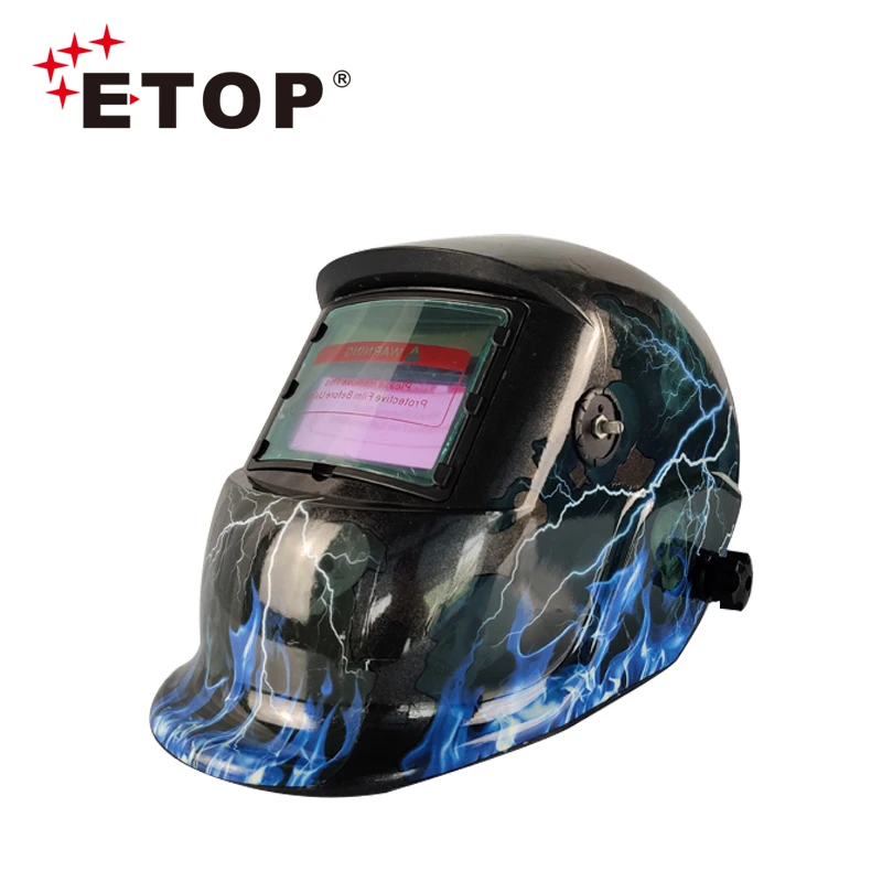 ETOP Electric Welding Head-Mounted Fully Welder Hat Argon Arc Eye Anti-Ultraviolet Automatic Dimming Mask helmets welding