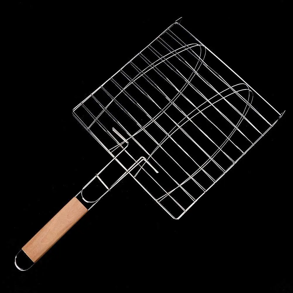 
Maideng Outdoor barbecue 43*22.5*18.5cm iron Make grill net grill fish basket grill fish net BBQ Fish net 