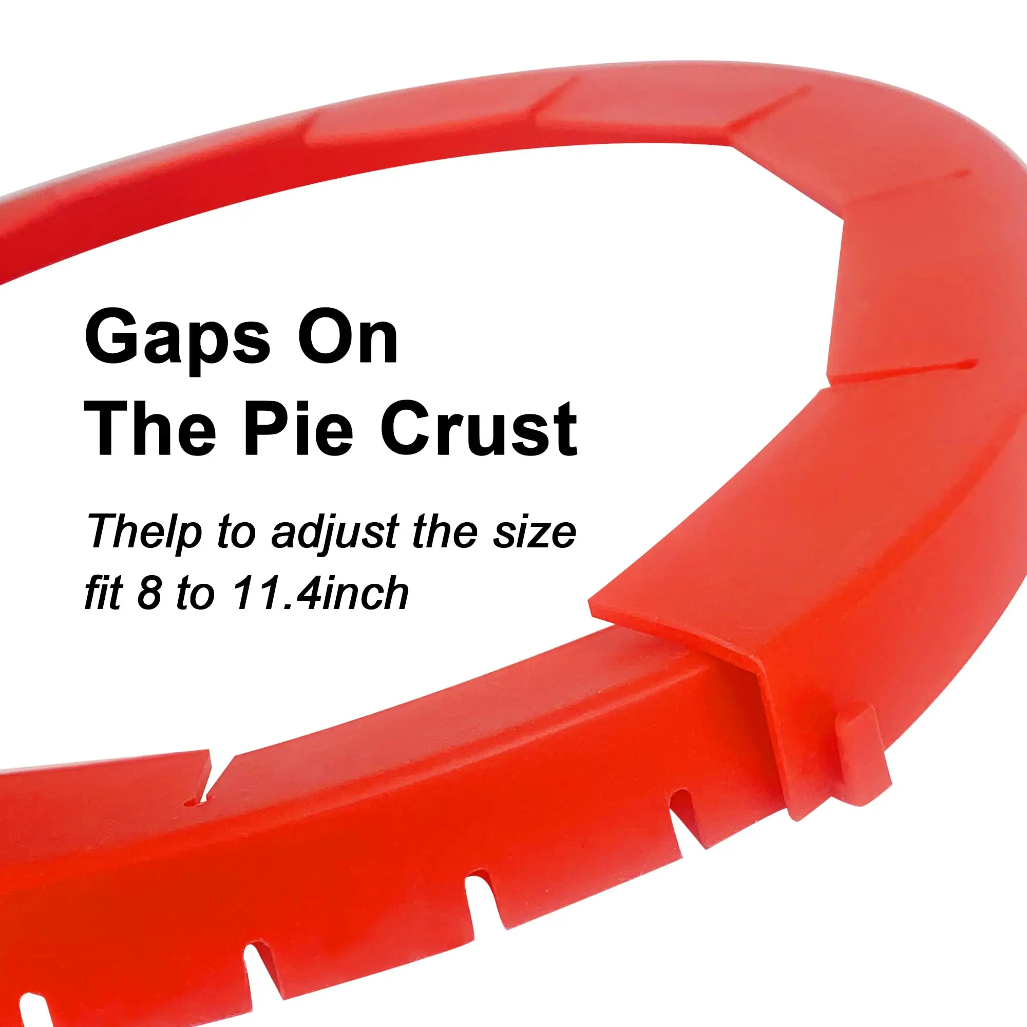 Adjustable Silicone Pie Crust Protector Shields for Baking Pie Crust Cover for Edges Cake Moulds Type Also for Soap Use