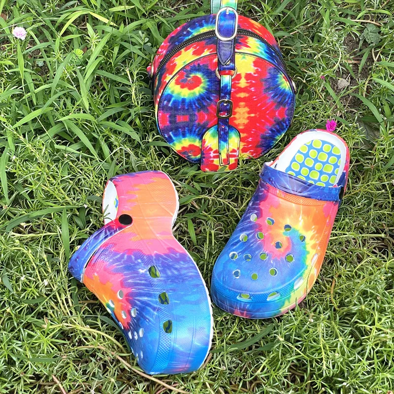 rainbow clog-B set $20