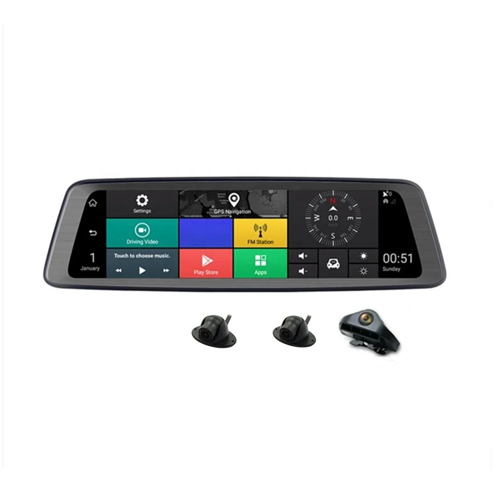 360 видеорегистратор, 4-канальный Автомобильный видеорегистратор с ADAS 4G WiFi GPS