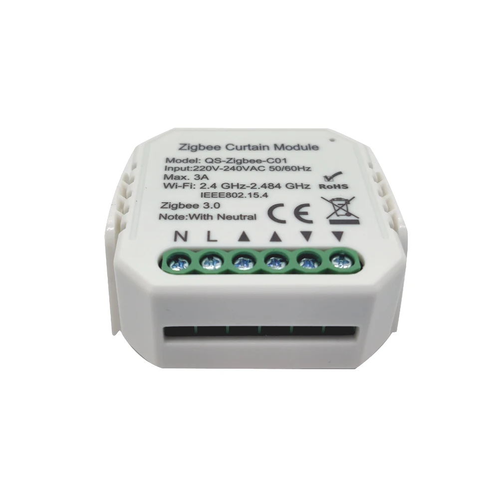 2020 New ZigBee Curtains Module Tuya ZigBee 3.0 Smart Wireless Switch Timer APP Remote Voice Control for Alexa Google Assistant