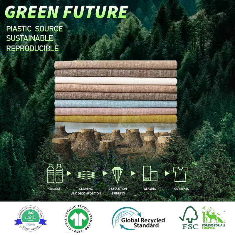 Custom HIGG 290GSM Woven Rayon Polyester Acrylic Fabric Stretch Plaid Blended TR Functional Fabric For Home Textile Clothing