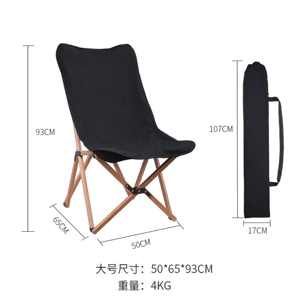 modern camping outdoor foldable solid wooden garden chairs nordic garden wood chair durable folding camping picnic wood chairs