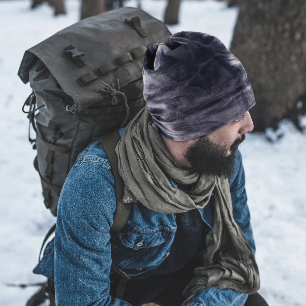 
Winter scarf fashion double layer plain fleece knitted tubular custom logo neck warmer 