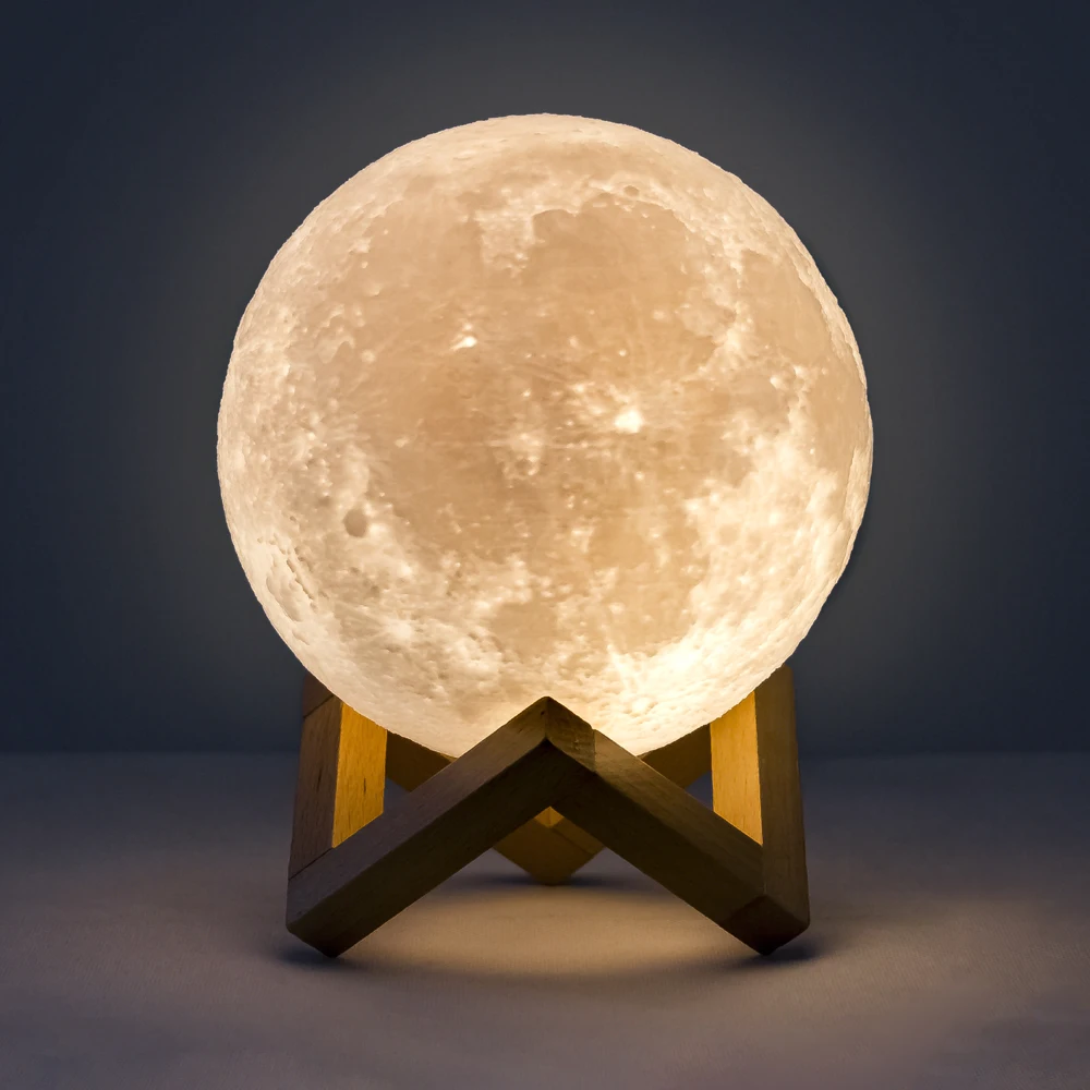 2020 new products LED lamp Moon bluetooth speaker Portable wireless night light Moon bluetooth speaker