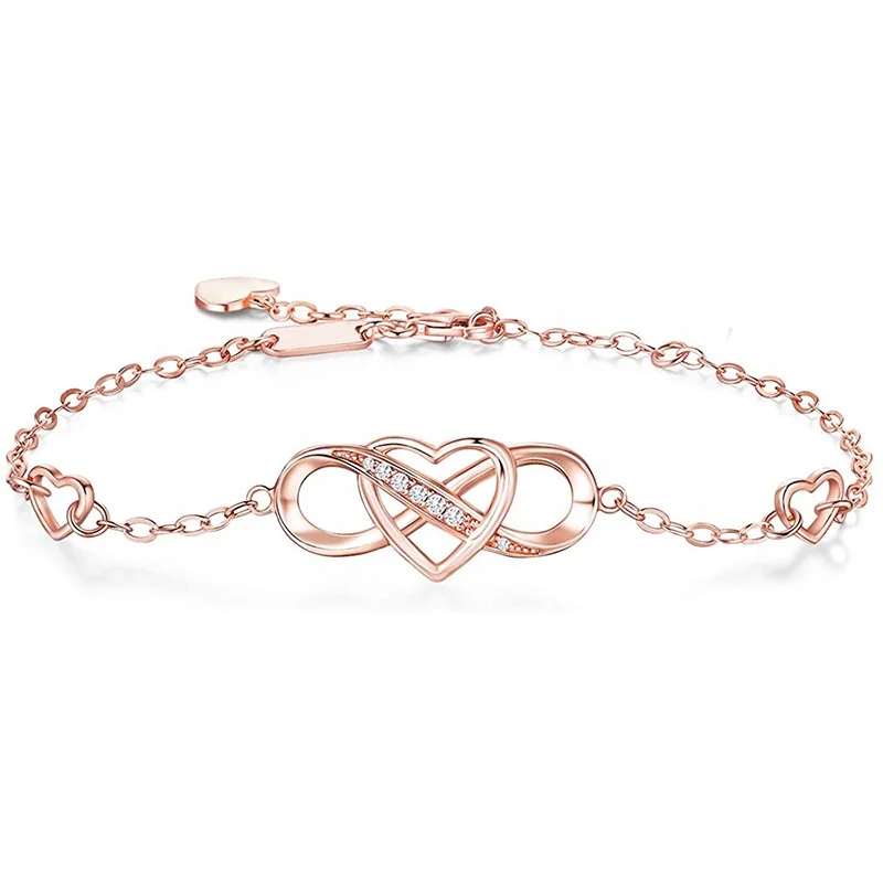
New Design Tiny Jewelry 925 Sterling Silver gold plated jewelry Eternity accessories sterling silver 925 bracelet 