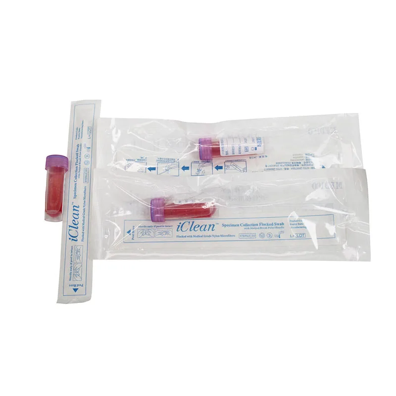 Media vtm viral transport swab medium with flocked swab, disposable virus sampling swab kits