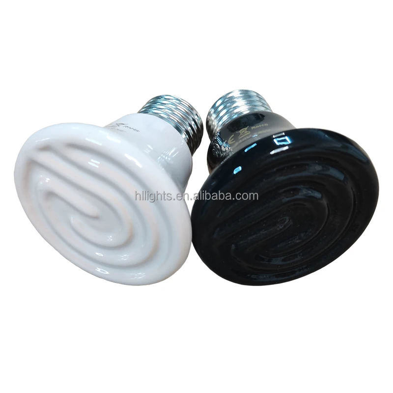 Галогенная нагревательная лампа, 25 Вт, керамическая лампа для рептилий, лампа 100 вт для сохранения тепла у животных