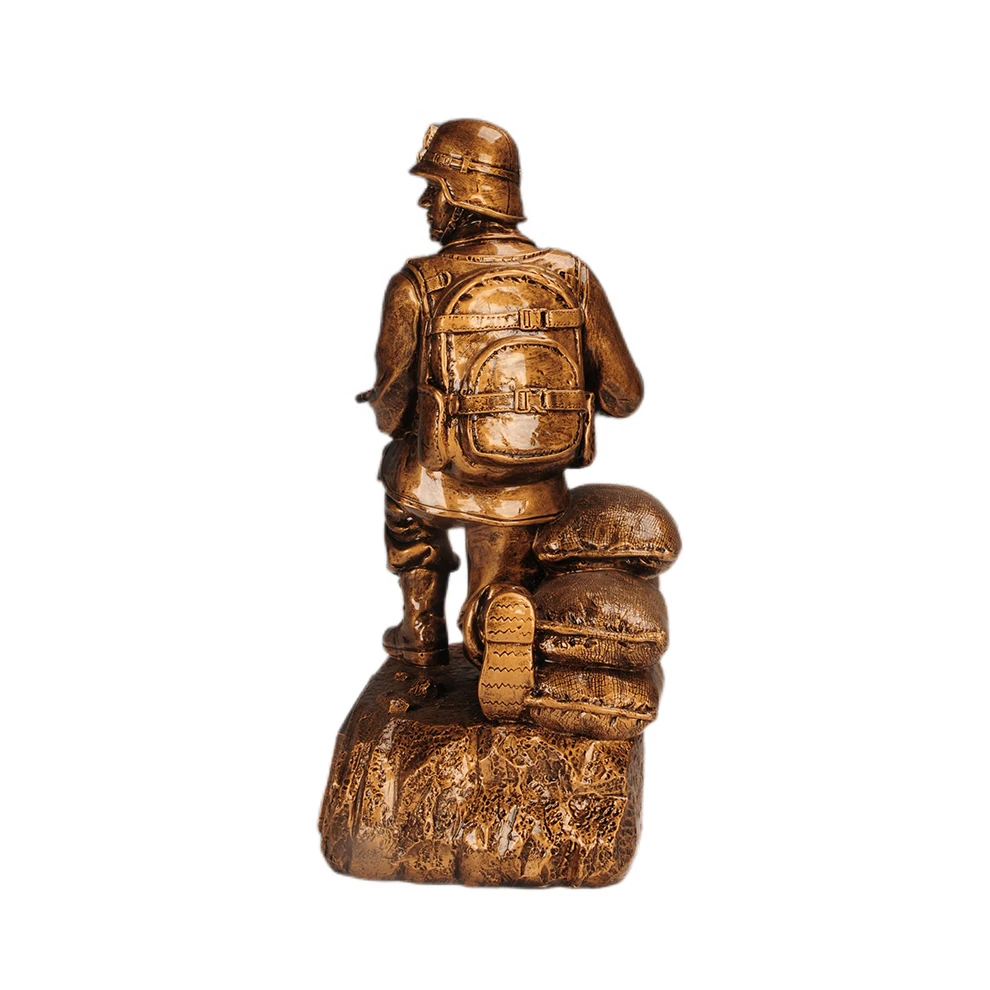 resin polyresin soldier trophy awards military trophy awards sculpture craft