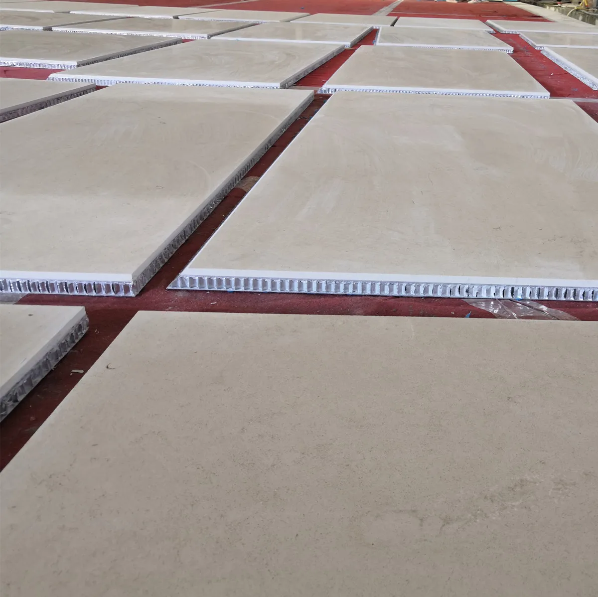 Portugal Beige Marble Thin Stone Veneer Honeycomb Panel for Facade