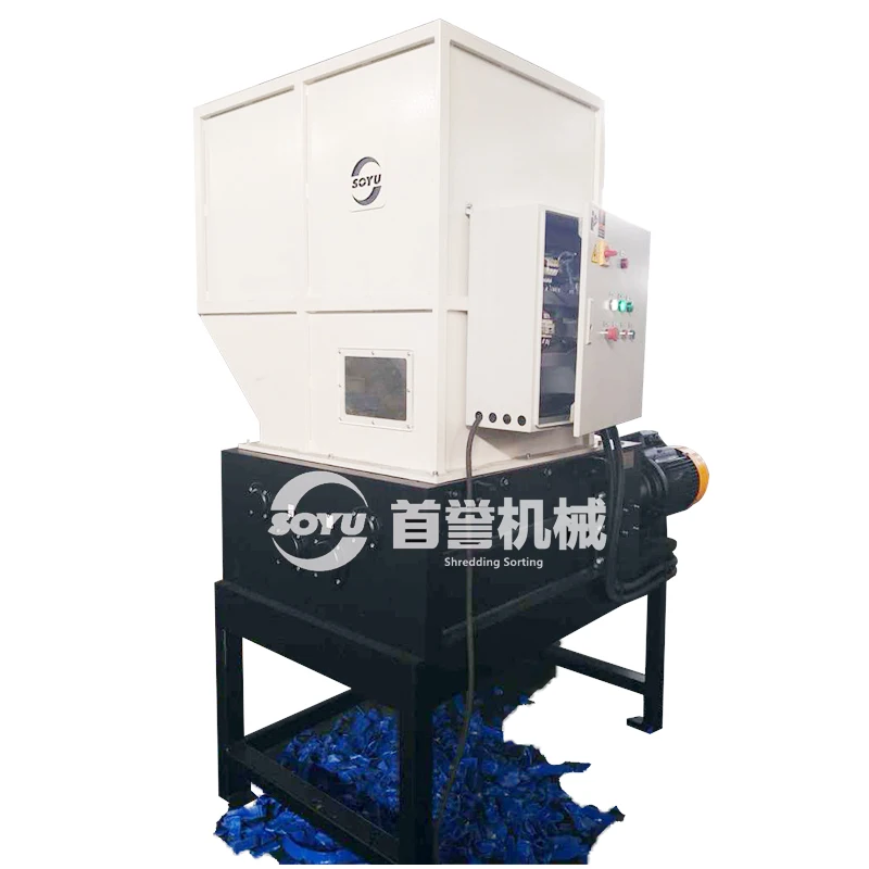 Waste metal bucket shredder