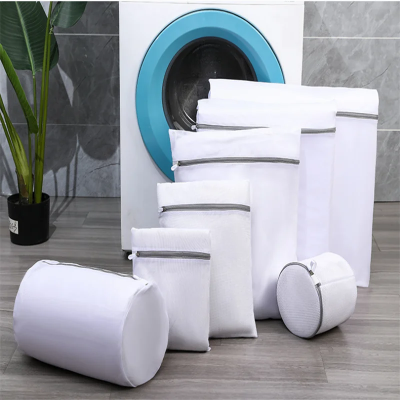 mesh fabric for Custom Wash Bag Laundry Machine Lingerie Bag with Logo Mesh laundry bag