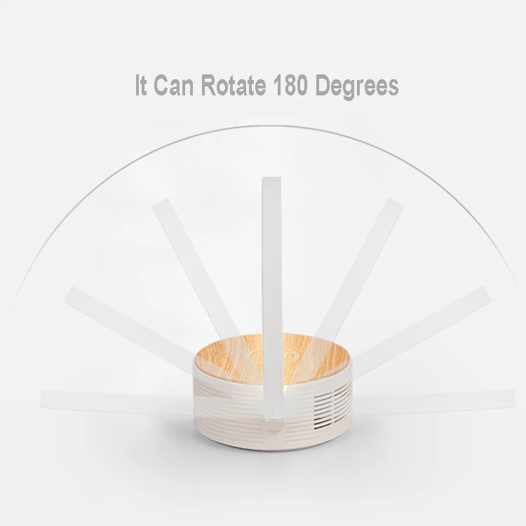 3-step Dimmable Bedside Night Desk Light LED Modern Table Lamp With Wireless Charger Speaker