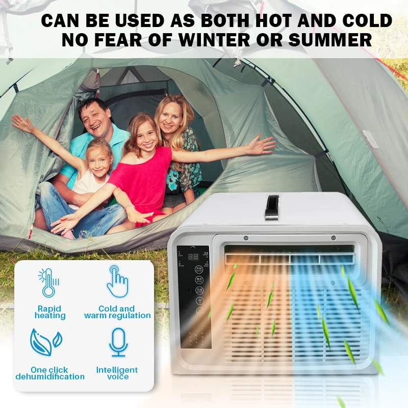 Solar Cooler Fan Air Conditioning Hot Summer Conditioner for Travel Home Camping air conditioner