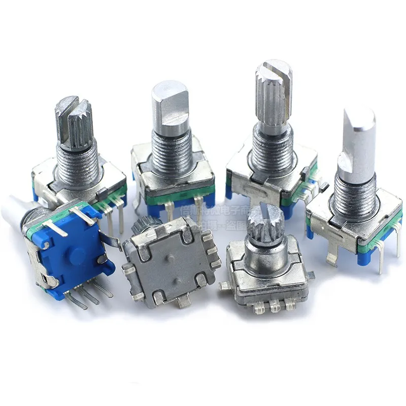 Поворотный кодовый преобразователь EC11 аудио цифровой потенциометр с переключателем 5-контактный 10/15/20 мм 20 импульсов 20 позиционирование 360 Поворот