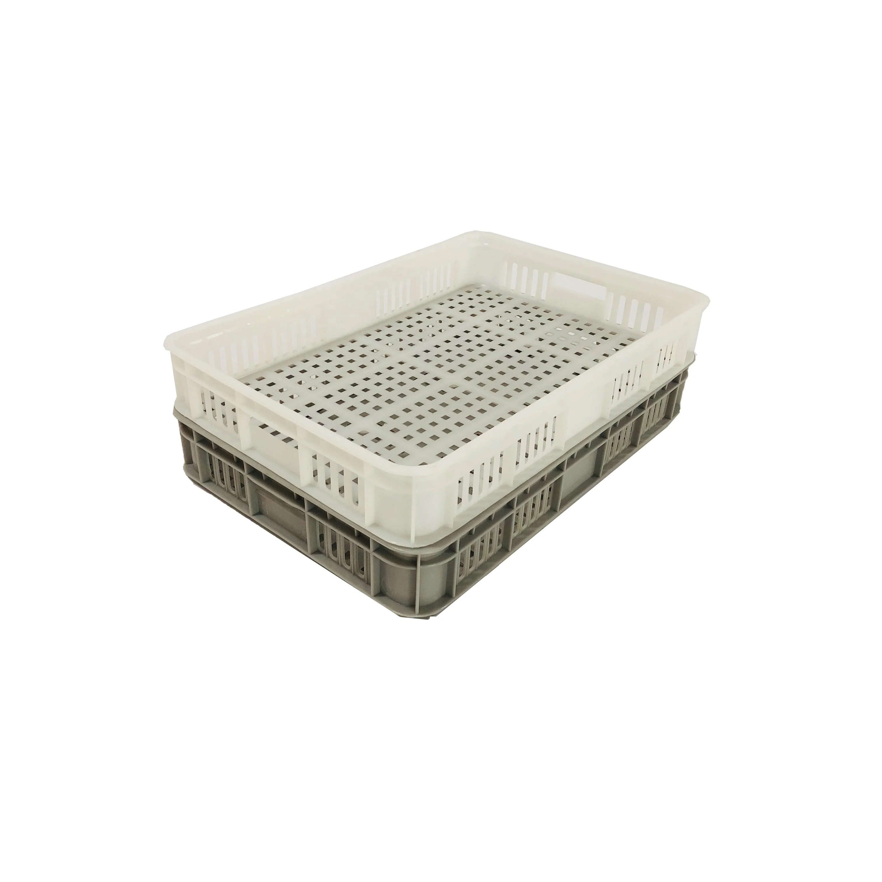 Heavy-Duty Plastic Crate Recyclable Mesh Style Storage Cage Poultry Basket for Bottle Shipping PP Material on Sale