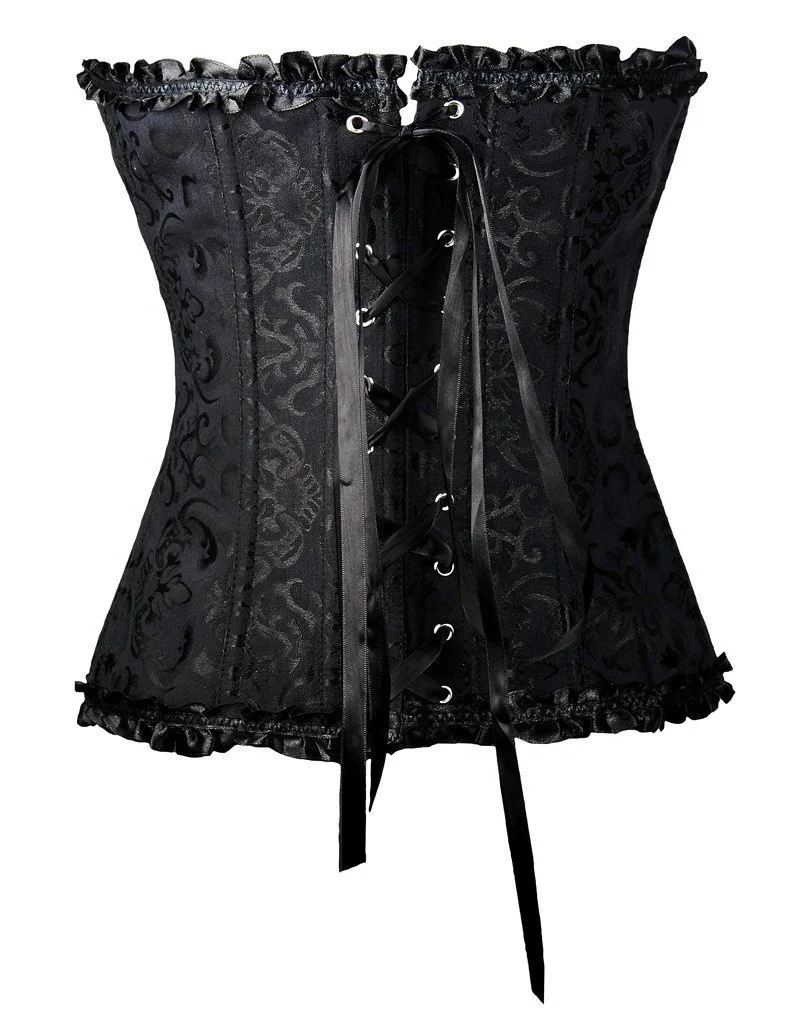 Retro Renaissance Korsett Women Steam Punk Style Vintage Lace Up Boned Corsage Corselet Plus Size Festival Corset For Women