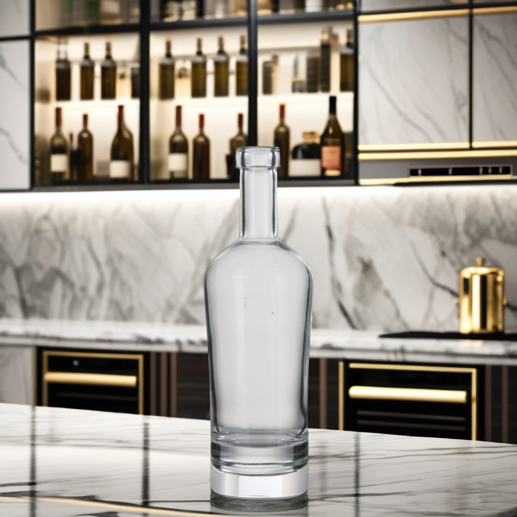 High-Performance 500ml Custom Printed Alcohol Bottles Cork Dropper Vodka Gin Rum Brandy Tequila Water Whiskey Mini 500ml Size