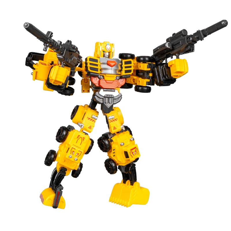 kids 5 in 1 Plastic DIY Toy Engineering Bulldozer Truck Deformation transform robot car toy